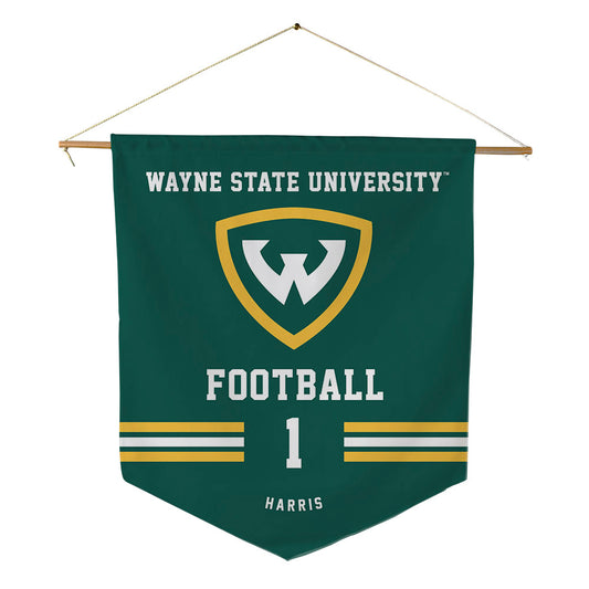 Wayne State - NCAA Football : Manny Harris - Pennant - 18" x 21"-0