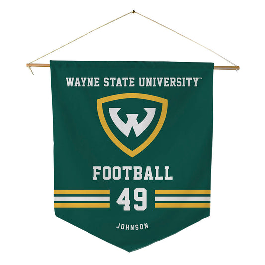 Wayne State - NCAA Football : Aydin Johnson - Pennant - 18" x 21"-0