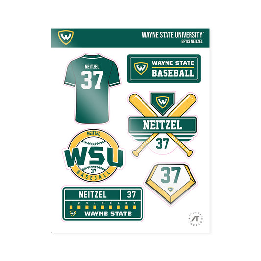 Wayne State - NCAA Baseball : Bryce Neitzel - Sticker Sheet-0