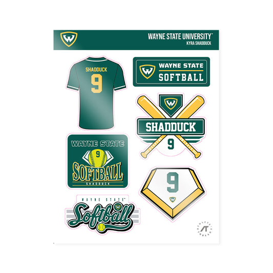 Wayne State - NCAA Softball : Kyra Shadduck - Sticker Sheet-0