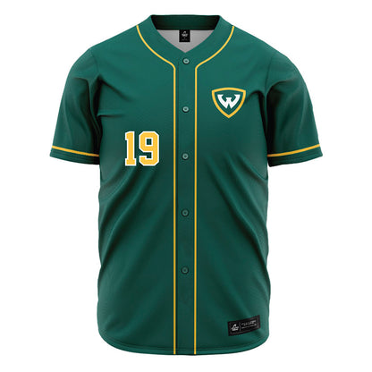 Wayne State - NCAA Baseball : Braylon Laroo - Green Jersey-0
