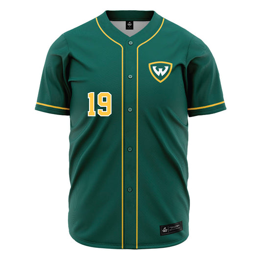 Wayne State - NCAA Baseball : Braylon Laroo - Green Jersey-0