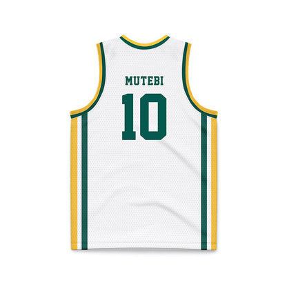Wayne State - NCAA Men's Basketball : Chris Mutebi - White Basketball Jersey-1