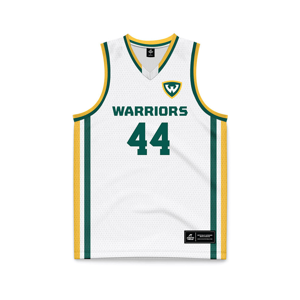 Wayne State - NCAA Men's Basketball : Braylon Mannan - White Basketball Jersey-0