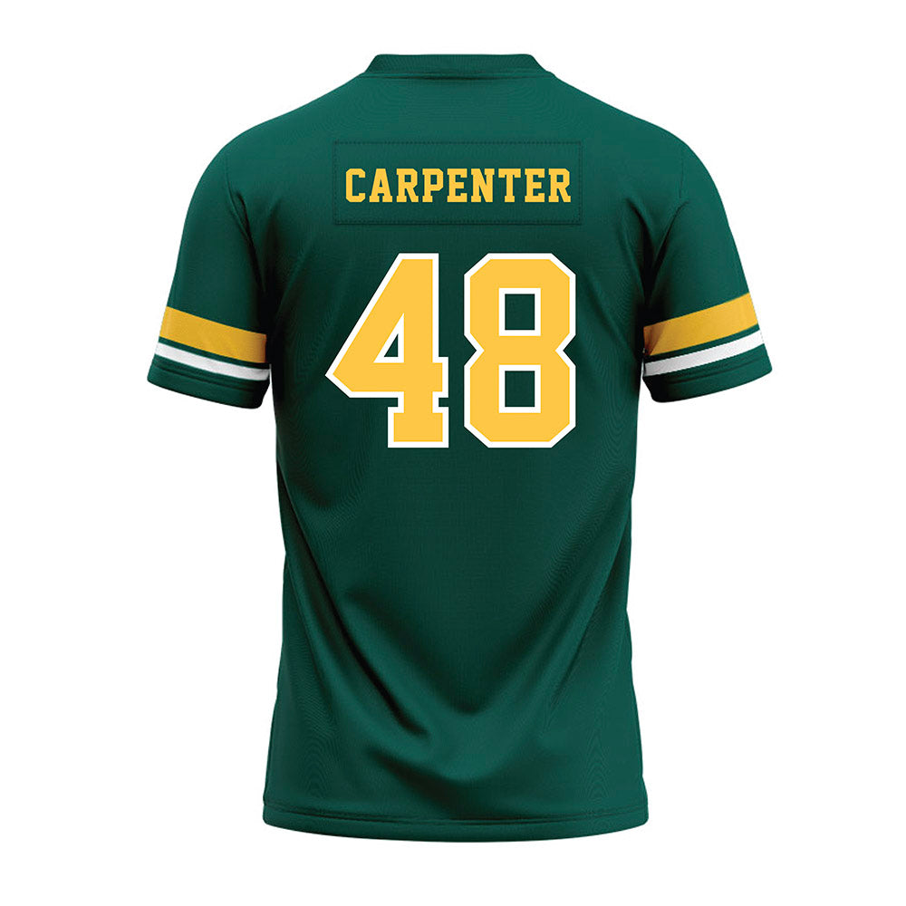 Wayne State - NCAA Football : Brock Carpenter - Green Premium Football Jersey-1