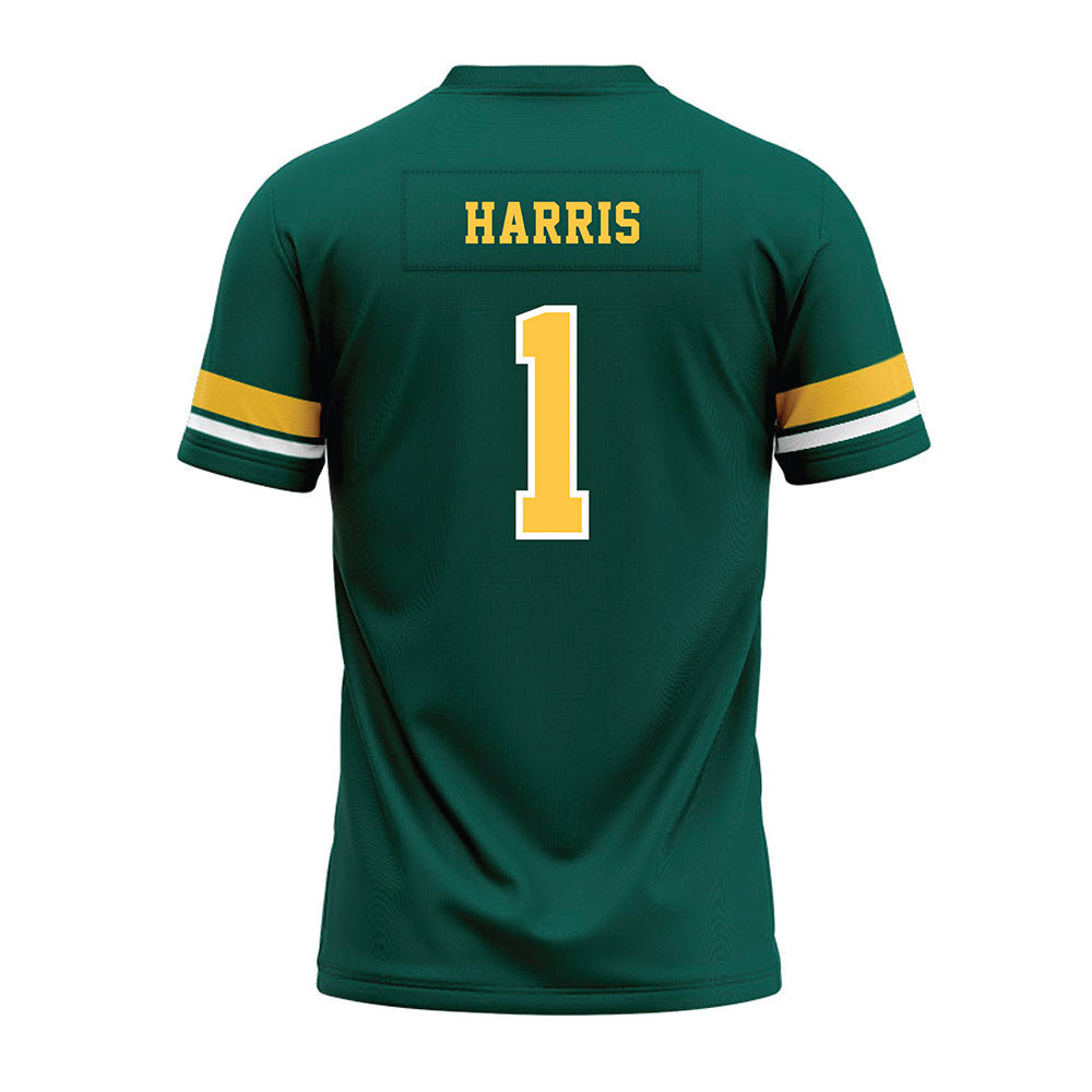 Wayne State - NCAA Football : Manny Harris - Green Premium Football Jersey-1