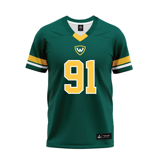 Wayne State - NCAA Football : Zion Lancaster - Green Premium Football Jersey-0