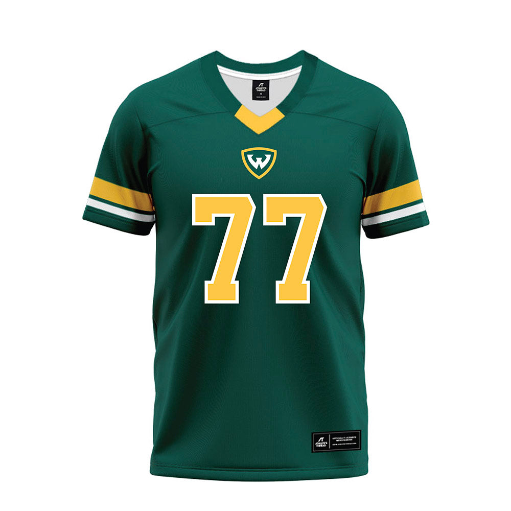 Wayne State - NCAA Football : Keathan Smith - Green Premium Football Jersey-0