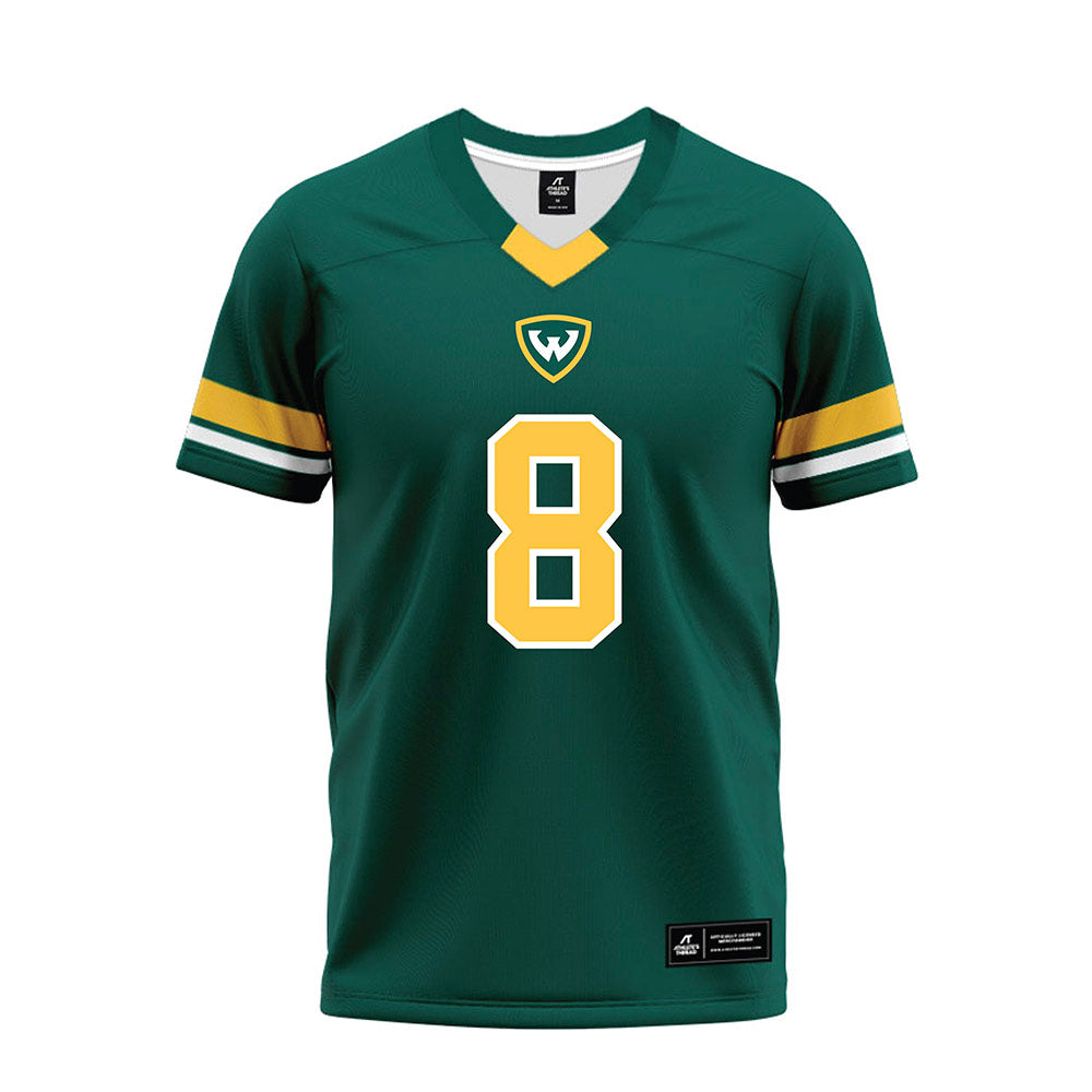 Wayne State - NCAA Football : Clifton Buchanan - Green Premium Football Jersey-0