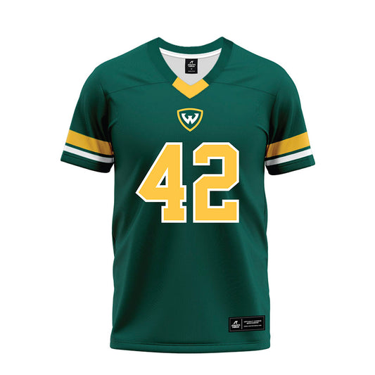 Wayne State - NCAA Football : Devon Isaac - Green Premium Football Jersey-0