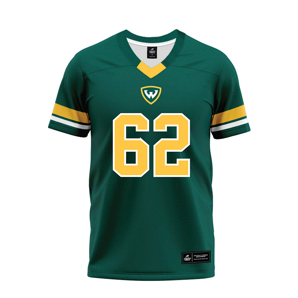 Wayne State - NCAA Football : Will Edwards - Green Premium Football Jersey-0