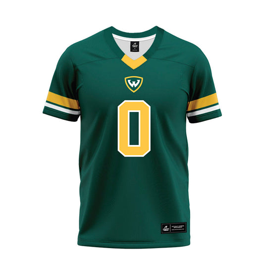 Wayne State - NCAA Football : Michael Jenkins jr - Green Premium Football Jersey-0