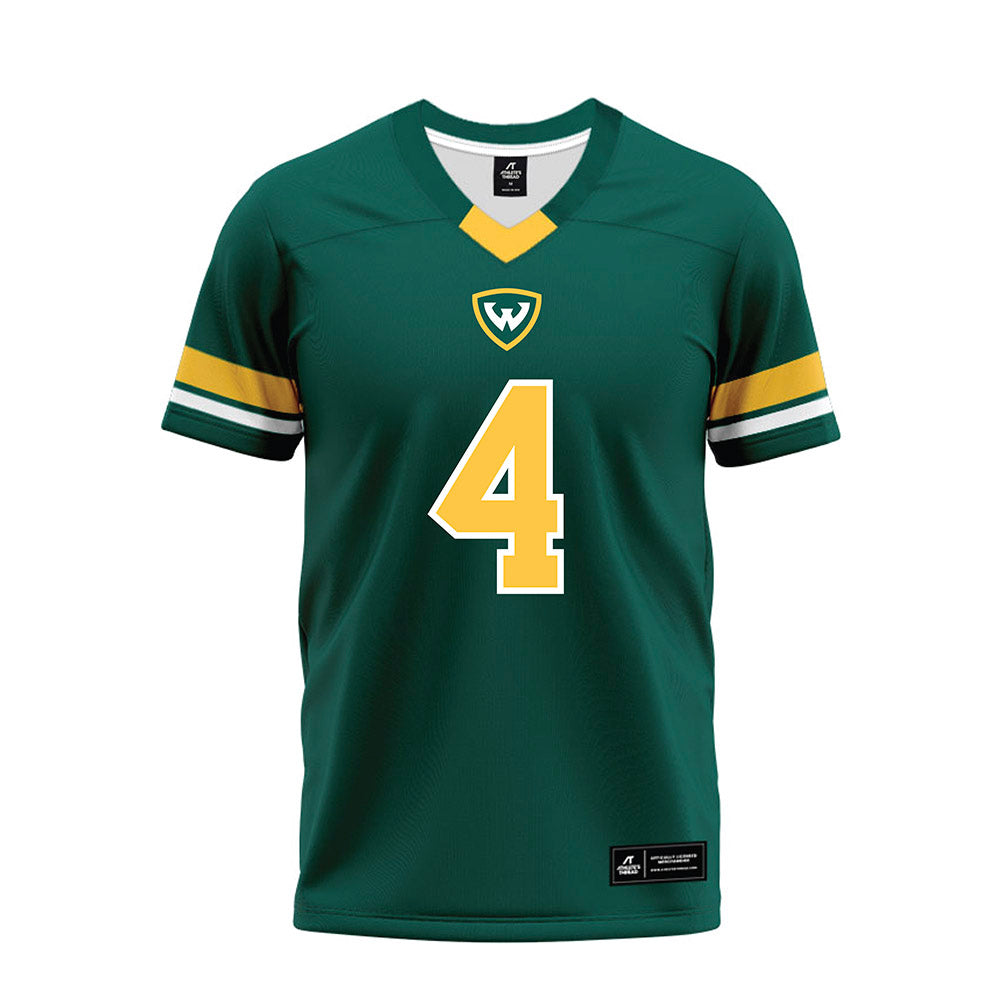 Wayne State - NCAA Football : Martell Williams - Green Premium Football Jersey-0