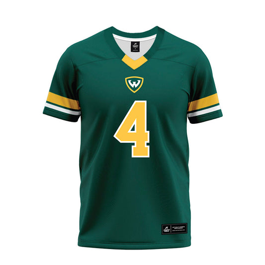 Wayne State - NCAA Football : Martell Williams - Green Premium Football Jersey-0