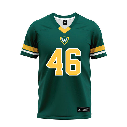 Wayne State - NCAA Football : Haiden Bollini - Green Premium Football Jersey-0