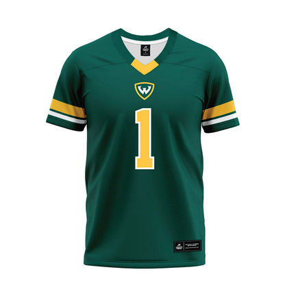 Wayne State - NCAA Football : Joseph Lattimore - Green Premium Football Jersey-0