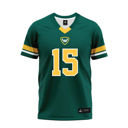 Wayne State - NCAA Football : Amauri Haller - Green Premium Football Jersey-0