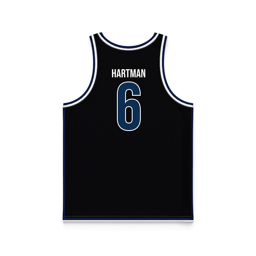 MSMU - NCAA Men's Basketball : Jaxon Hartman - Black Basketball Jersey-1