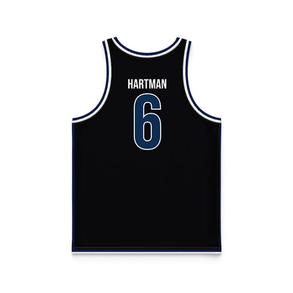 MSMU - NCAA Men's Basketball : Jaxon Hartman - Black Basketball Jersey-1