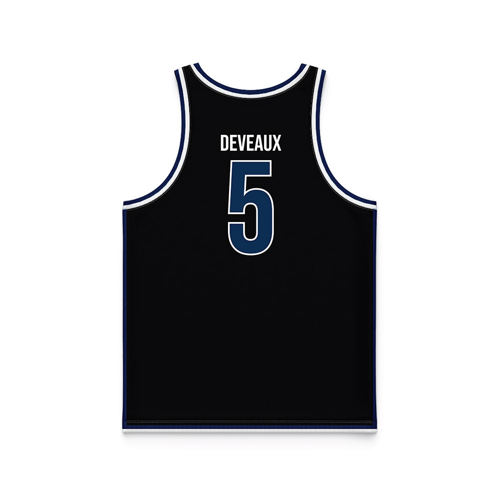 MSMU - NCAA Men's Basketball : Trey Deveaux - Black Basketball Jersey-1