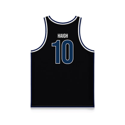 MSMU - NCAA Men's Basketball : Patrick Haigh - Black Basketball Jersey-1