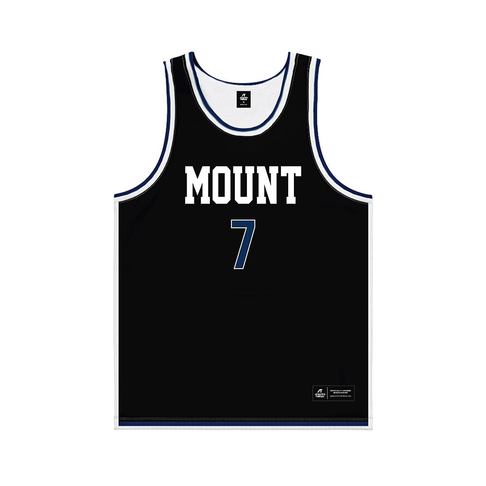 MSMU - NCAA Men's Basketball : Elijah Espinosa - Black Basketball Jersey-0