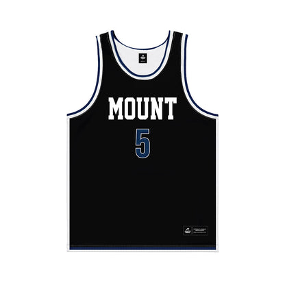 MSMU - NCAA Men's Basketball : Trey Deveaux - Black Basketball Jersey-0