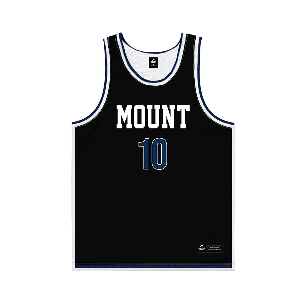 MSMU - NCAA Men's Basketball : Patrick Haigh - Black Basketball Jersey-0