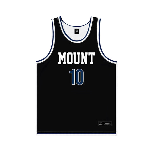 MSMU - NCAA Men's Basketball : Patrick Haigh - Black Basketball Jersey-0