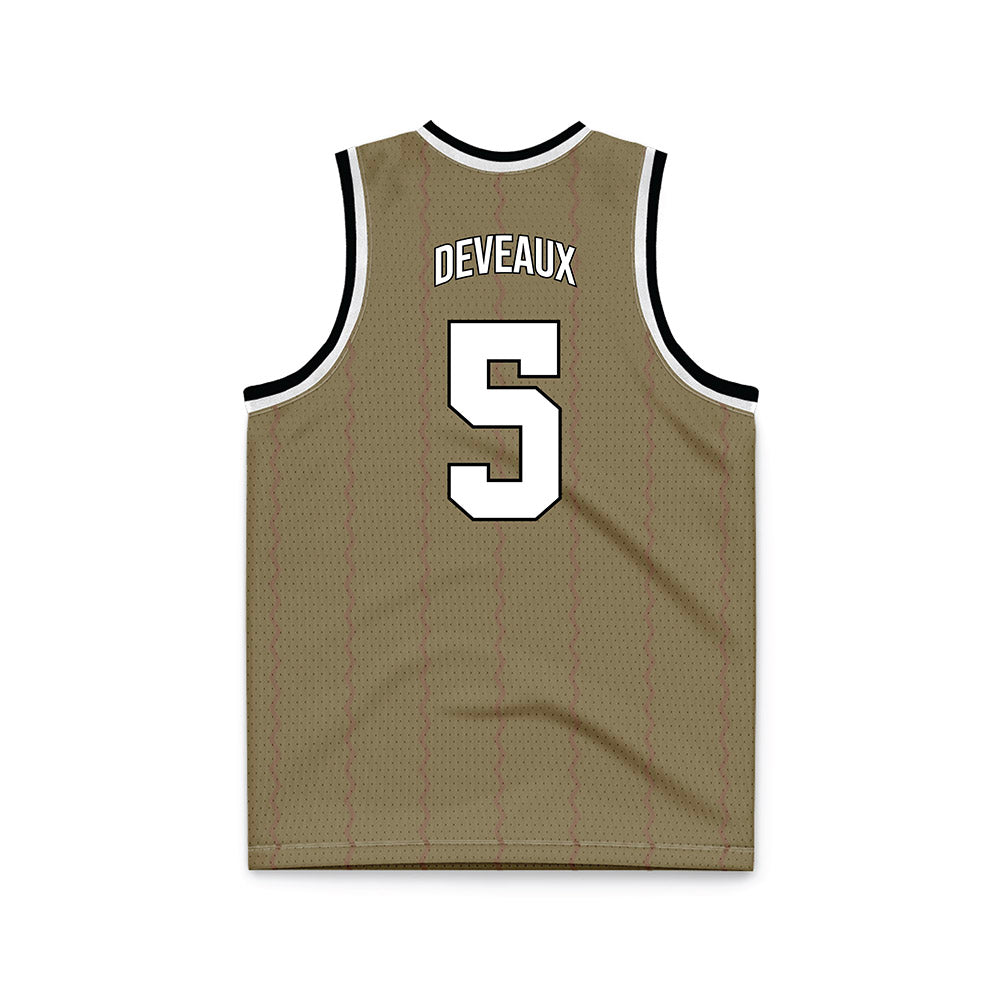MSMU - NCAA Men's Basketball : Trey Deveaux - Bronze Basketball Jersey-1