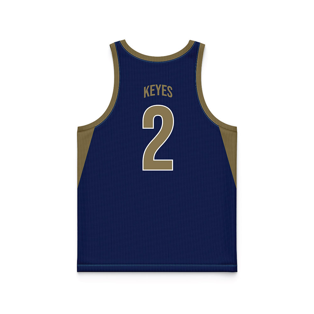 MSMU - NCAA Men's Basketball : Arlandus Keyes - Navy Basketball Jersey-1