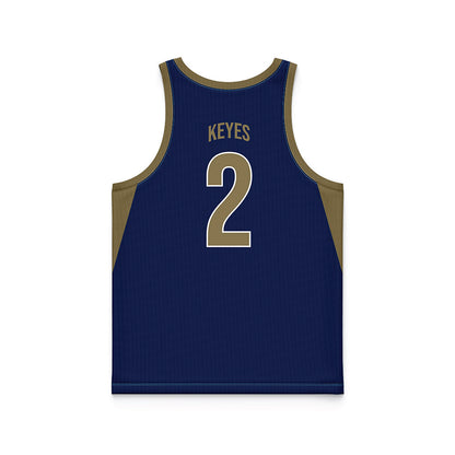 MSMU - NCAA Men's Basketball : Arlandus Keyes - Navy Basketball Jersey-1