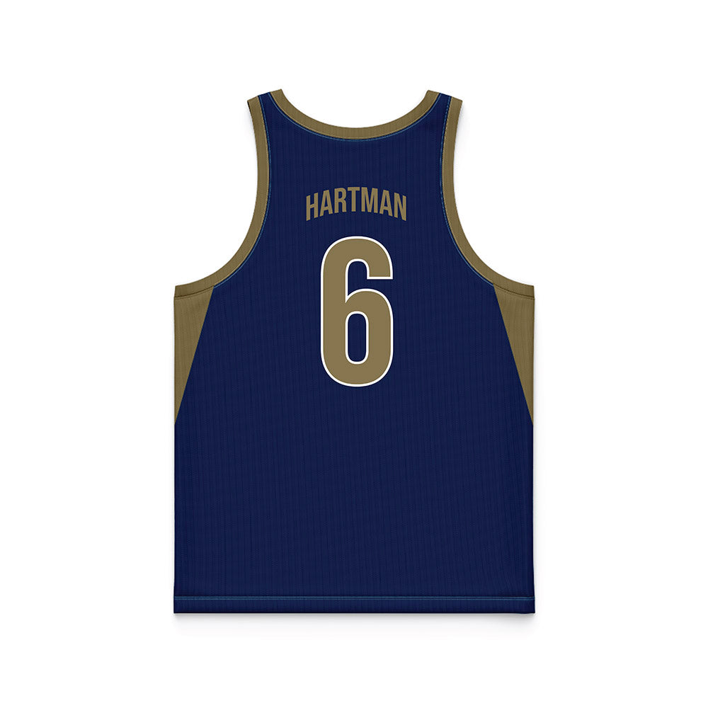 MSMU - NCAA Men's Basketball : Jaxon Hartman - Navy Basketball Jersey-1