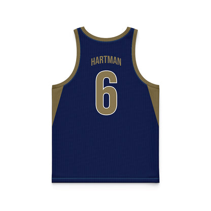 MSMU - NCAA Men's Basketball : Jaxon Hartman - Navy Basketball Jersey-1