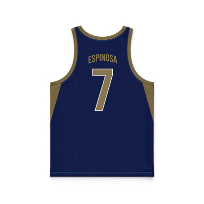 MSMU - NCAA Men's Basketball : Elijah Espinosa - Navy Basketball Jersey-1