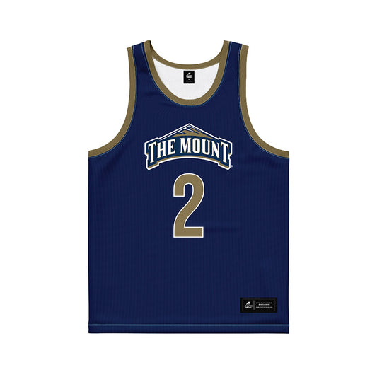 MSMU - NCAA Men's Basketball : Arlandus Keyes - Navy Basketball Jersey-0