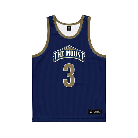 MSMU - NCAA Men's Basketball : Julien Smith - Navy Basketball Jersey-0