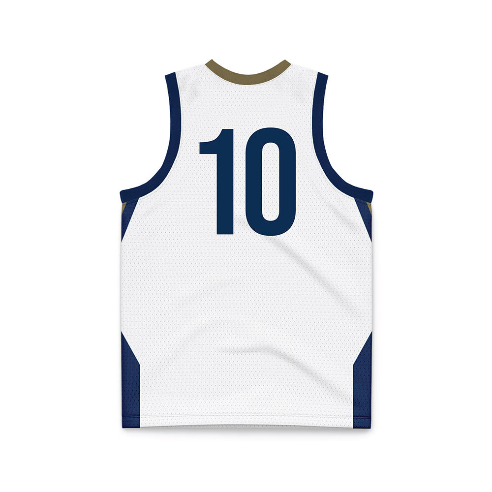 MSMU - NCAA Men's Basketball : Patrick Haigh - White Basketball Jersey-1