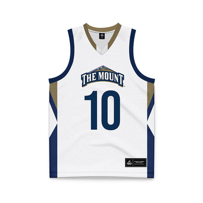 MSMU - NCAA Men's Basketball : Patrick Haigh - White Basketball Jersey-0