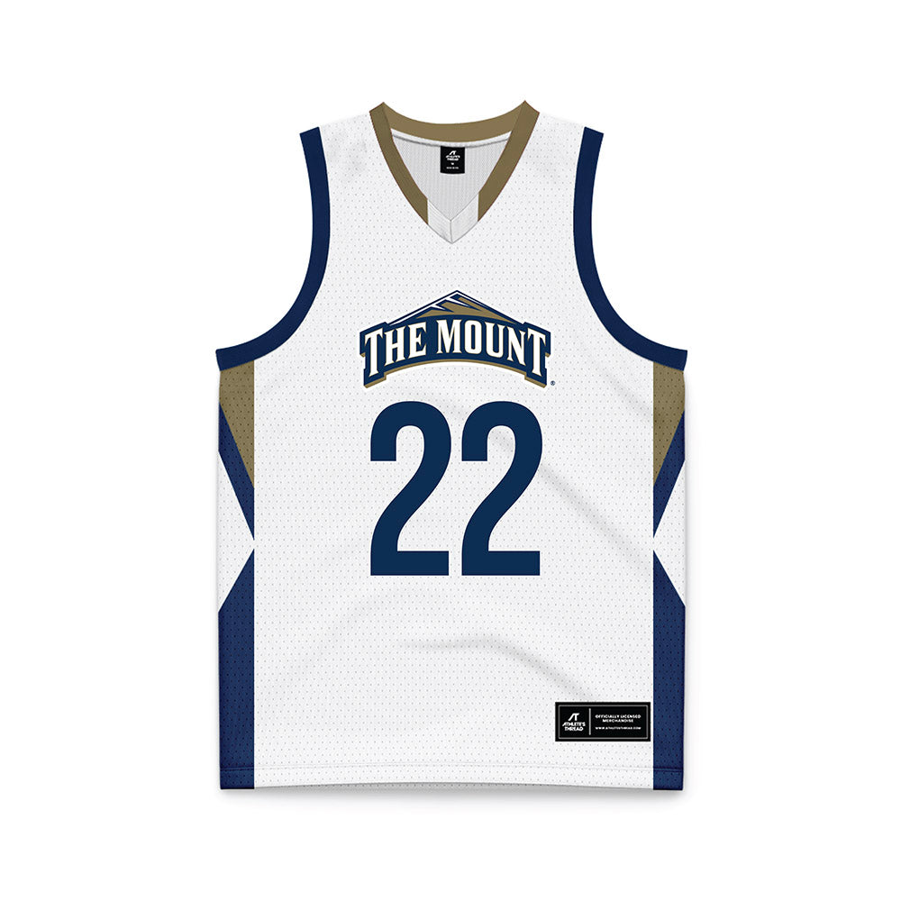 MSMU - NCAA Men's Basketball : Noah Rogers - White Basketball Jersey-0