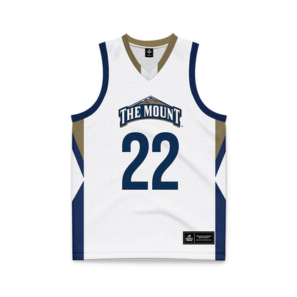 MSMU - NCAA Men's Basketball : Noah Rogers - White Basketball Jersey-0