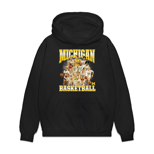Michigan - NCAA Women's Basketball : - Collage Premium Hooded Sweatshirt-0