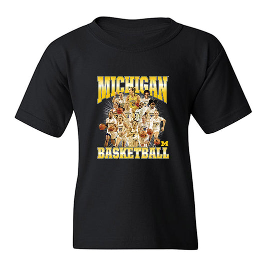 Michigan - NCAA Women's Basketball : - Collage Youth T-Shirt-0