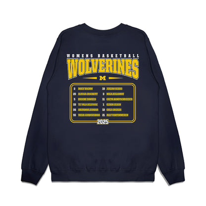 Michigan - NCAA Women's Basketball : - Premium Crewneck Sweatshirt-1