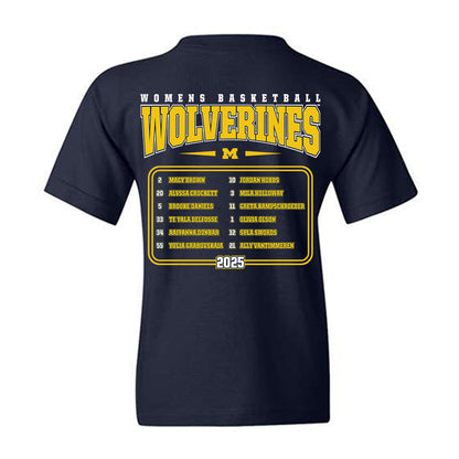 Michigan - NCAA Women's Basketball : - Youth T-Shirt-1