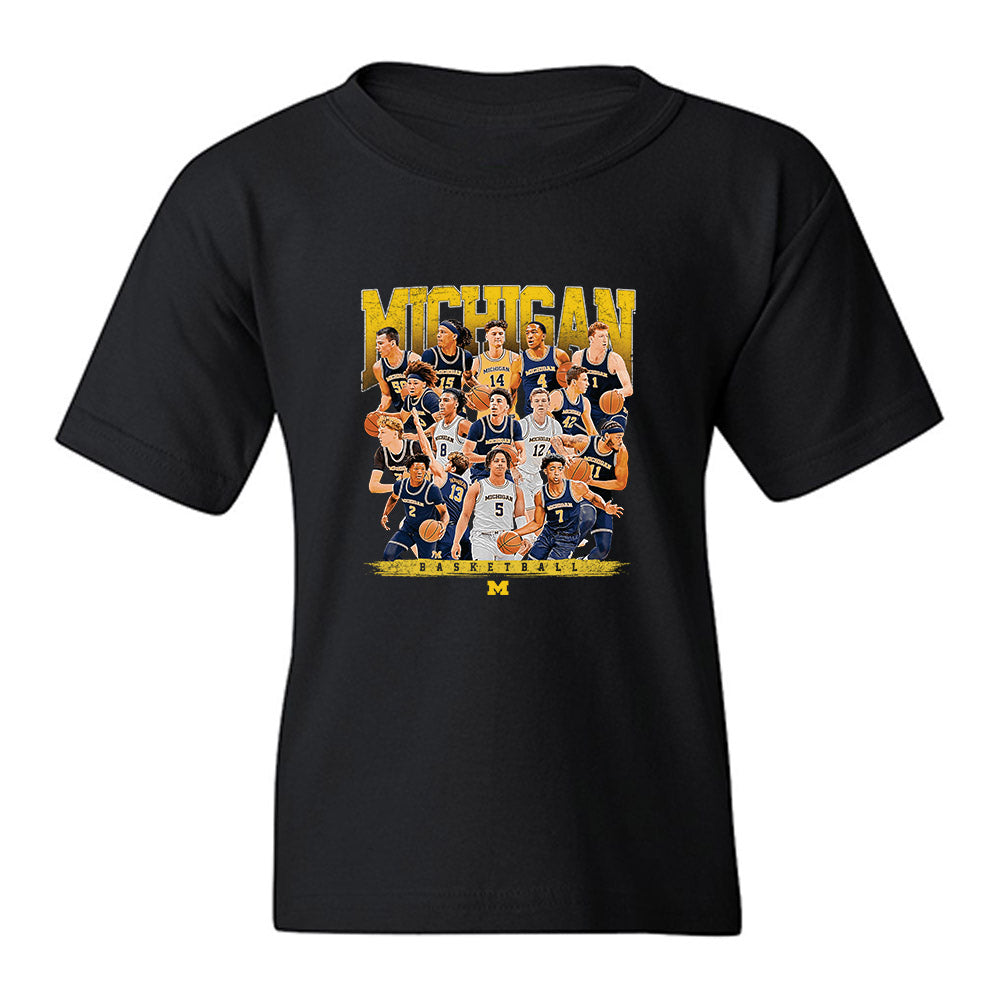 Michigan - NCAA Men's Basketball : - Youth T-Shirt-0