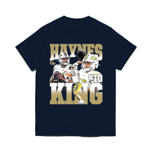 Georgia Tech - NCAA Football : Haynes King - Collage Comfort Colors T-Shirt-0