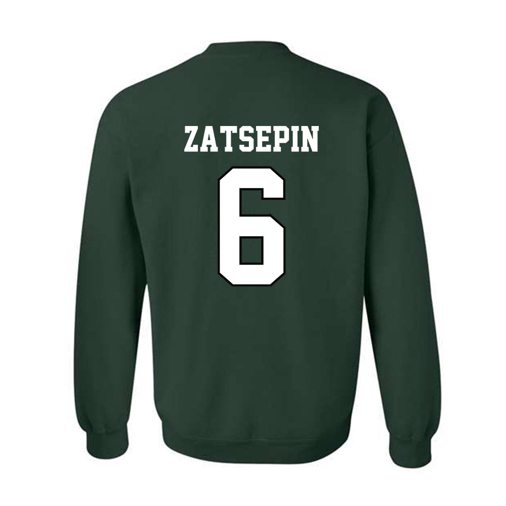Chicago State - NCAA Men's Basketball : Daniel Zatsepin - Classic Shersey Crewneck Sweatshirt-3