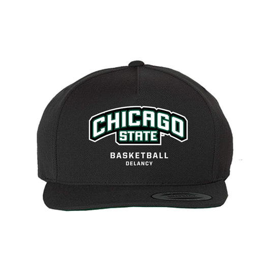 Chicago State - NCAA Men's Basketball : CJ DeLancy - Snapback Hat-0
