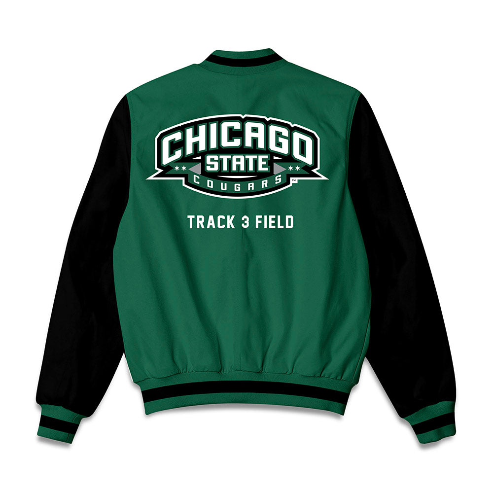 Chicago State - NCAA Men's Track & Field : Xavier Beatty - Bomber Jacket-1